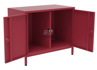 EQU-CM-9318/9319: CREDENZA METÁLICA CON 2 PUERTAS :: Equilibrio Modular - Amplio catalogo en muebles y mobiliario de oficina para todo Mexico.