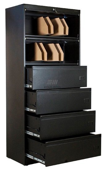 EQU-A-9154: ARCHIVERO COMBINADO 4/2 :: Equilibrio Modular - Amplio catalogo en muebles y mobiliario de oficina para todo Mexico.