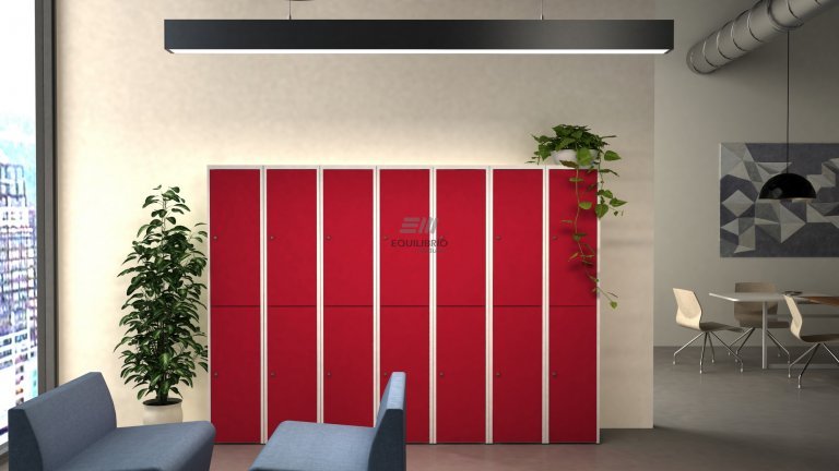 : LOCKERS PINGPONG (PUERTA LISA) :: Equilibrio Modular - Amplio catalogo en muebles y mobiliario de oficina para todo Mexico.